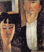 Amedeo Modigliani Bride and Groom Sweden oil painting artist